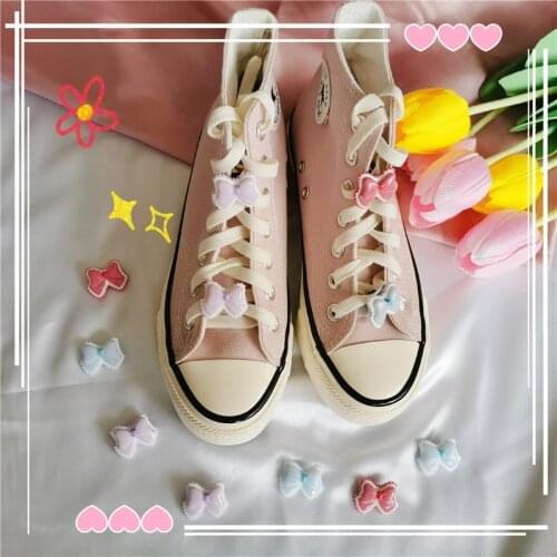 1pcs DIY Bow Shoe Buckle Girls And Childrens DIY Shoes Accessories Trend Creative Shoelaces Decorative Shoes Accessories