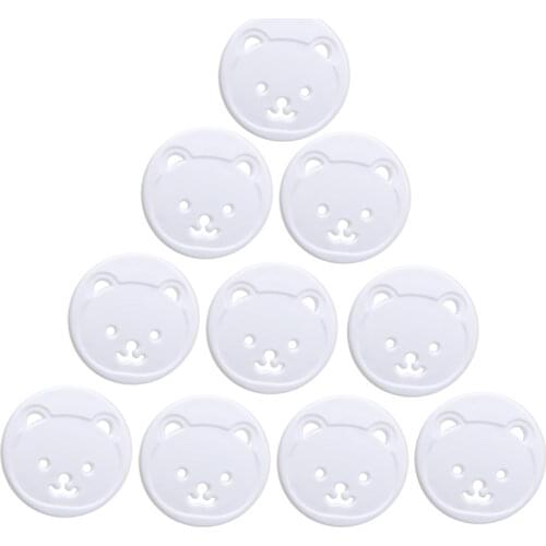 10X Power Kid Socket Cover Baby Child Protector Guard Mains Point Plug Bear New