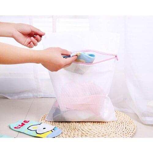 100Sets 300pcs Clothes Washing Machine Laundry Bra Aid Lingerie Mesh Net Wash Bag Basket S/M/L