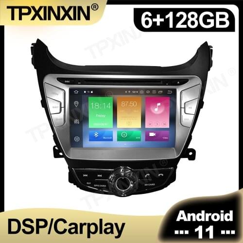 128GB Android 11.0 For Hyundai ELANTRA 2011 2012 - 2013 Car Radio Multimedia AutoRadio DVD Player Navigation Stereo GPS 2 din