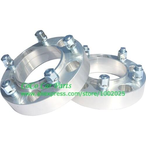 2 Pc 1.5" Tundra Land Cruiser Sequoia Silver Hub Centric Wheel Spacers 5x150 CB 110mm