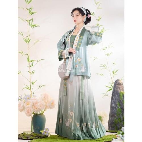 2021 woman chinese traditional hanfu tang suit cosplay costume adult performance stage dance dress fairy performance clothing