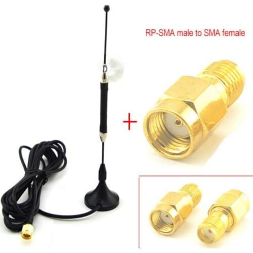 4G Antenna Omnidirectional 10dbi LTE Aerial SMA Magnetic for 4G lte FDD/TDD Router Modem+RP-SMA male to SMA female Jack Adapter