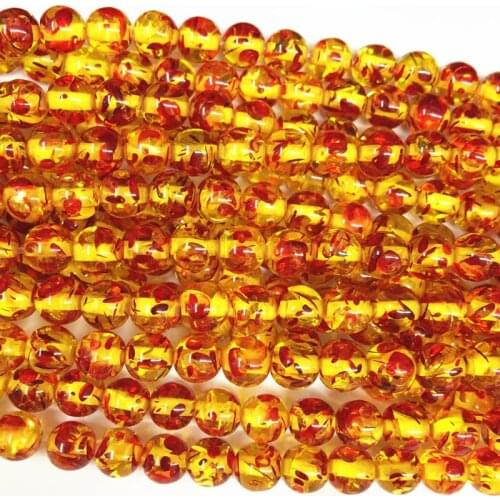 Multicolor 5 6 8 10Mmm Round Bodhi Bead Resin Ambers Prayer Loose Beads Beeswax Spacer Accessories DIY Jewelry Making 15" A210