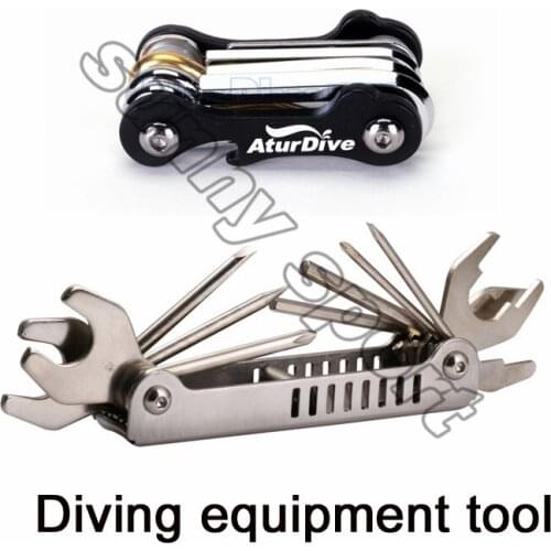 Diving equipment tool Professional use Maintenance regulator Stainless steel spanner screwdriver
