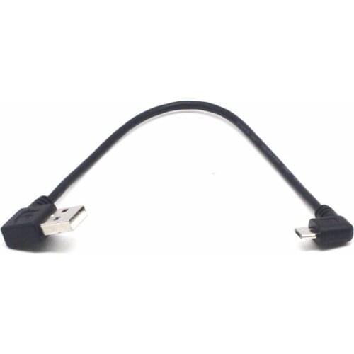 Left /Right Angle Micro USB 5 Pin Male to USB 2.0 Type A Right Angle Male Data Sync and Charge Cable for Phones And Tablets