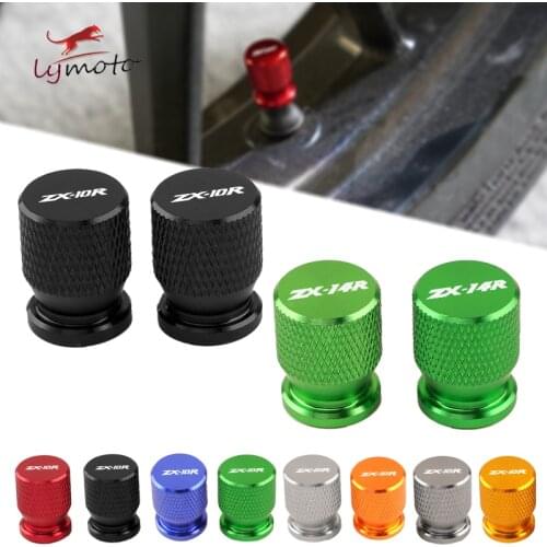 For KAWASAKI ZX-10R ZX-14R ZX-6R ZX10R ZX14R ZX6R ZX 10R 14R 6R Newest Motorcycle Wheel Tire Valve Stem Caps CNC Airtight Covers