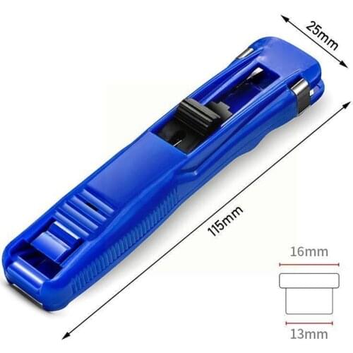 Mini Metal Push Blue Clip Refills Large Capacity Folder Reusable Office School Supplies Paperless Binding Machine Paper H9X4