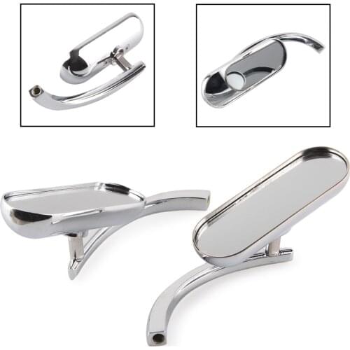 Motorcycle Rear View Side Rearview Wing Mirrors Set For Harley Davidson 8mm 10mm Cruiser Chopper Models Universal