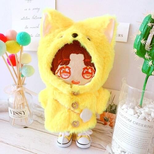 [MYKPOP]KPOP Dolls Clothes &Accessoiress: Hooded Coat Poncho for 20cm Dolls(without doll) KPOP Fans Collection SC21042612