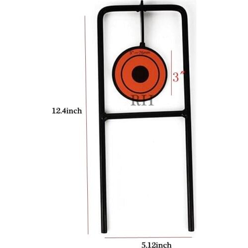 2020 Newl Self Resetting 1 Targets Spinning Air Gun Shooting Metal Target with Ground Spikes Set For Practice/Playing Paintball
