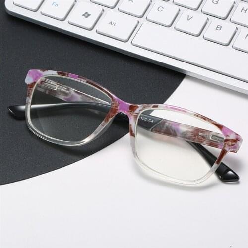 Elbru New Fashion HD Reading Glasses Anti-blue Light Lightweight Presbyopic Reading Glasses Diopter +1.0 1.5 2.0 2.5 3.0 3.5
