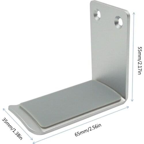 T3EE Portable Metal Headphone Holder Desktop Wall Mount Hanging Hook Aluminum Alloy Stand Hanger for Headset