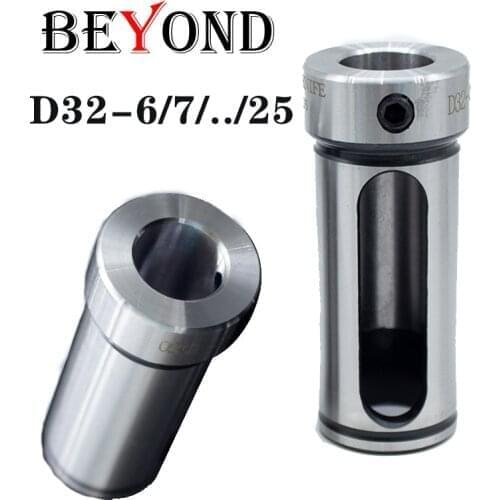 BEYOND D32 Lathe Guide Reducing Sleeve Tool Holder CNC D32 6/7/8/9/12/13/14/16/18/20/25 D32-MT1/2/3/4 Inner Hole Turning