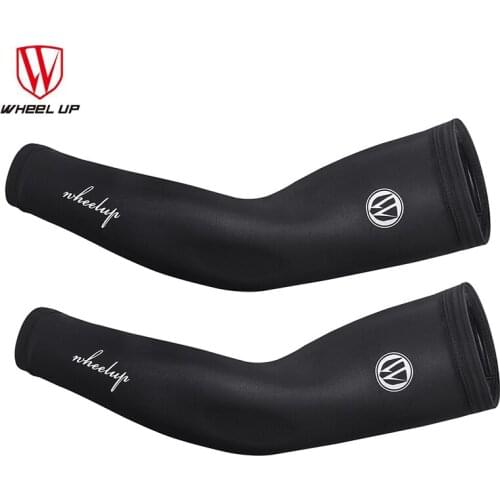 WHEEL UP silk Cycling Arm Sleeves Breathable Quick-dry Summer Bicycle Oversleeve Cover UV Protection Men Women Ice Cool Sleeves