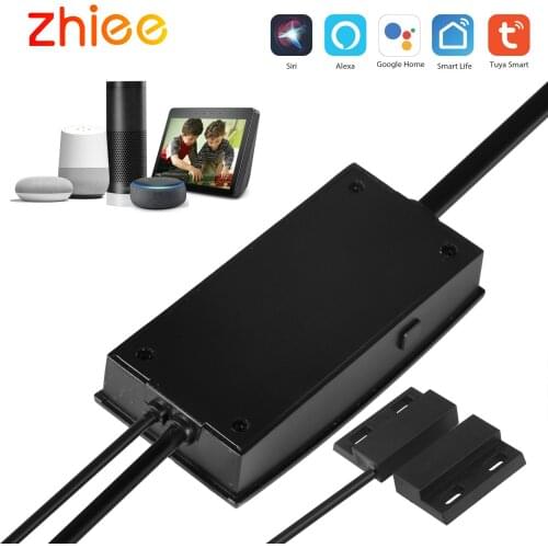 WiFi Smart Garage Door control Smart Life APP Remote Control Open Close Monitor Compatible With Alexa Echo Google Home,US plug