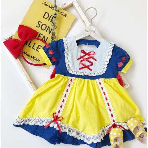 Tonytaobaby New Dress Girls Cotton Open Back Love Dress Girls Dress Princess