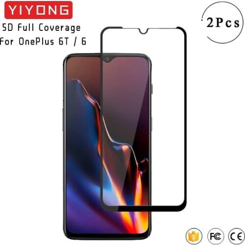 YIYONG 5D Full Cover Tempered Glass For OnePlus 6T 5 7 6 T 5T Full Glue Screen Protector For One Plus 6T 5T 7 6 5 3 T 3T Glass