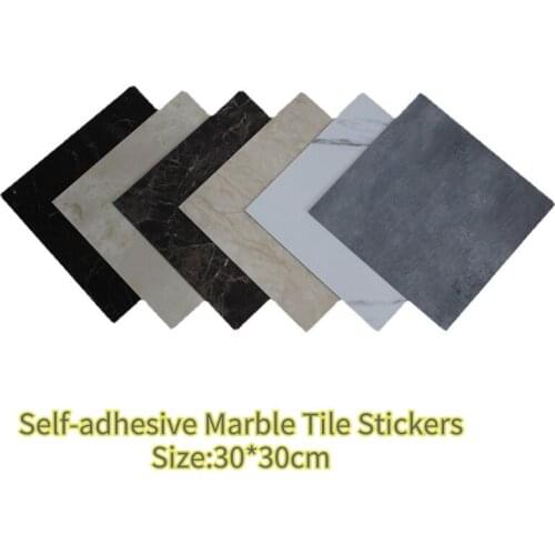 10pcs Self Adhesive Wall Sticker Tile Stickers Waterproof Floor Sticker Car Insulation Sticker Bathroom Home Decor Wall Decals