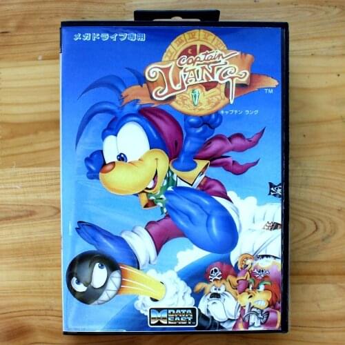 Captain Lang 16 Bit SEGA MD Game Card With Retail Box For Sega Mega Drive For Genesis