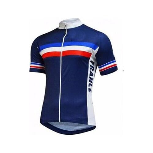 2016 FRANCE NATIONAL TEAM BLUE Mens Only Cycling Jersey Short Sleeve Bicycle Clothing Riding Bike Ropa Ciclismo