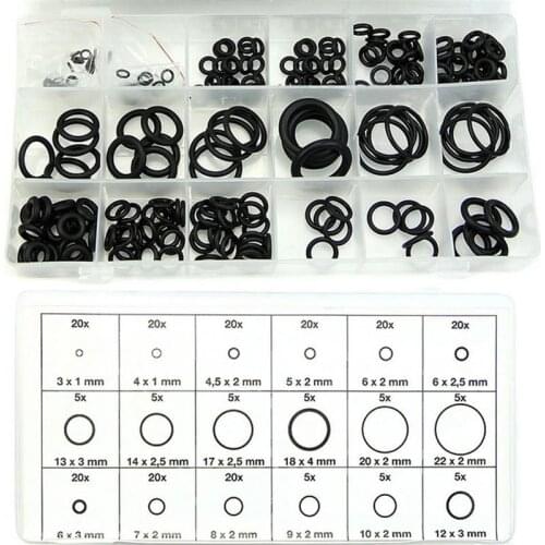 225 PCS Metric System O Shape Gaskets Mechanical Hardware Repairing Box Applicate Cylinder bump electronic appliances roller