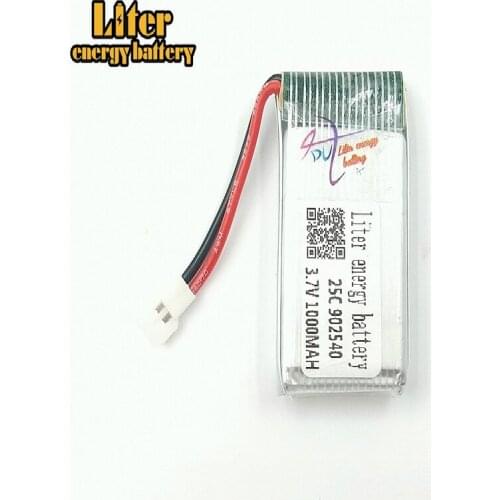 3.7V 1000mAh 902540 25c Battery X5 X5C X5C-1 X5S X5SW X5SC V931 H5C CX-30 CX-30W Quadcopter Spare Parts With X5C X5SW Battery