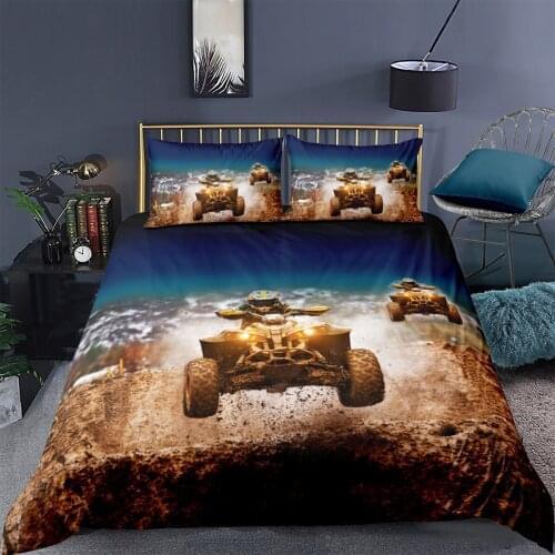 3D Duvet Cover Sets Bedding Set Comforter Covers Pillow Covers Full Twin Single Double Size Dirt Racing Custom Design Bed Linens