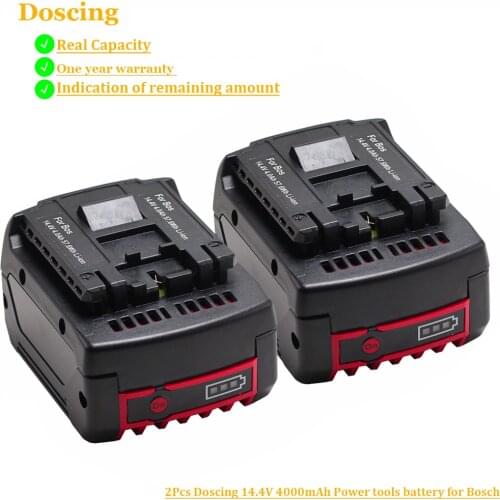 14.4V 4000mah 25614 17614-01 GDR 14.4 V-LI-MF for BOSCH cordless Electric drill screwdriver BAT607 BAT607G BAT614 BAT614G