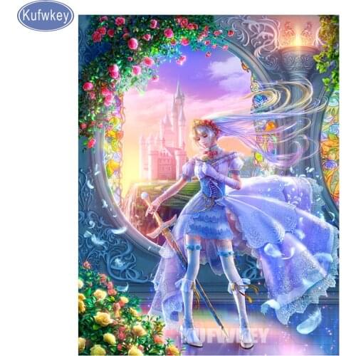 Diamond Embroidery 5D,Diamond Painting cartoon Anime princess,Cross Stitch,3D,Diamond Mosaic,room Decoration,Christmas gift,art