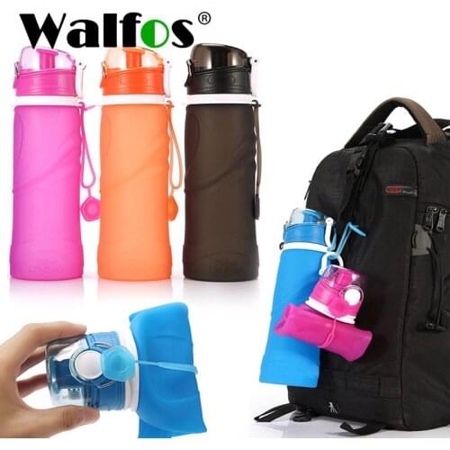 WALFOS 750ML Water Bottle My Sports Straw Bottles For Water Plastic Water Portable Handle Bike Tumbler Tritan Drinking Brand