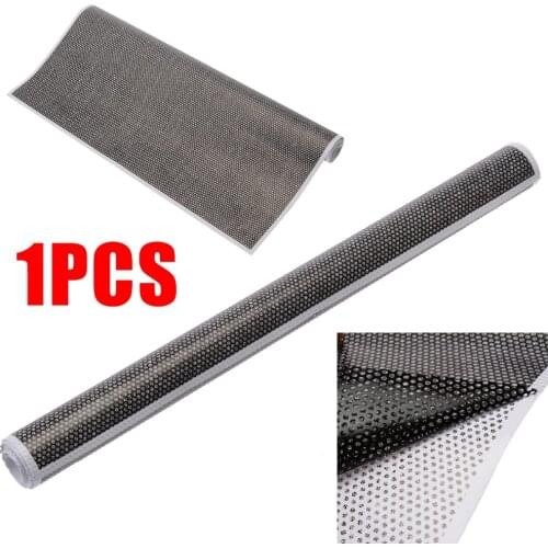 Fly Eye Perforated Tint Mesh Film Black Car Scooter Motorcycle Headlight Rear Light Decal Stickers 106x28cm Mayitr