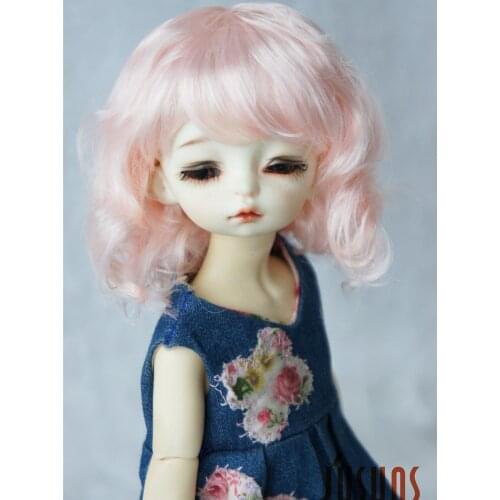 JD260 6-7inch 16-18CM 1/6 Slight Lady Curls synthetic mohair BJD wigs YOSD Doll accessories