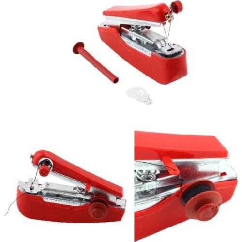 1pcs Hot Selling Useful Portable Needlework Cordless Mini Hand-Held Clothes Fabrics Sewing Machine GQ