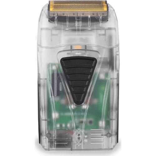 Barber electric shaver for men grooming beard rechargeable electric razor finishing tool dual foils shaving machine rotary motor