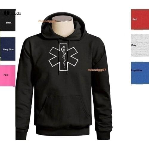 Hot sale man Hoodies EMT EMS Logo Sweatshirt Emergency Medical Technician Logo Hoodie SIZES S-3XL Sweatshirt