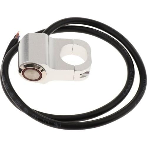7/8" Motorcycle Handlebar Headlight Fog Light Switch Stainless Steel