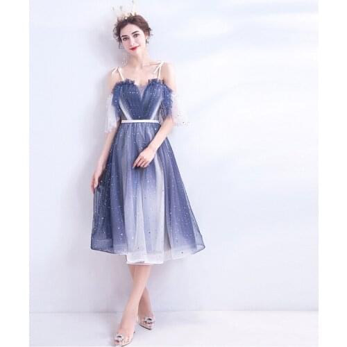 Homecoming Dresses Mesh Bling Sequins Gradient Dresses Wedding Party Dress Dance Queen Dress Return to Home Dress Prom dresses
