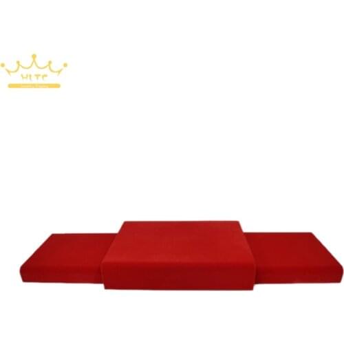 Red Velvet Base Tray Jewellery Set Showcase Stand Accessories Kit Holder Organizer Jewelry Display Rack Case