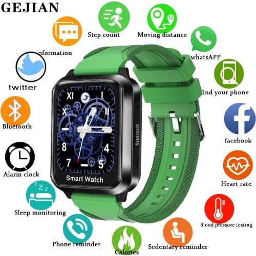 GEJIAN Luxury 2 in 1 Smart Watch Men Bluetooth Wireless Headphones 1.78 Inch Full Touch Screen Bluetooth Call For Android Ios