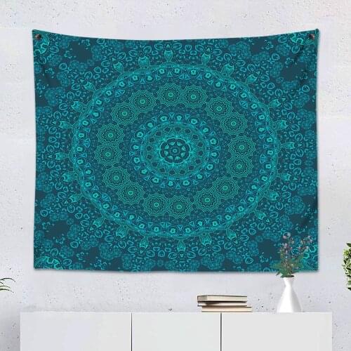 Custom Modern 3D Print Fashion Bohemian Mandala Tapestry For Home Bedroom Living Room Wall Decoration Hanging Tapestries Adult