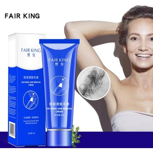 FAIR KING Herbal Depilatory Cream Men and Women Body Painless Gentle Effective Whitening Hand Leg Underarm Hair Removal Cream