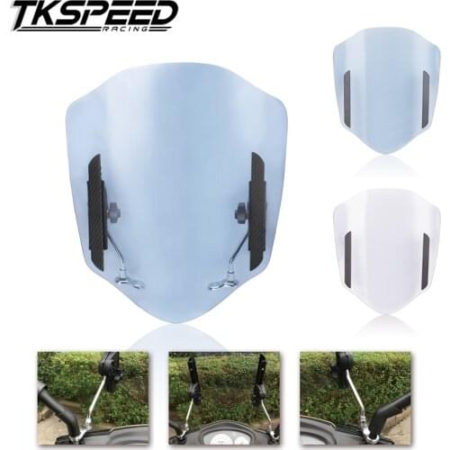 Universal Adjustable Windshield Wind Deflectors ABS Airflow Windscreen For Triumph Suzuki Yamaha Honda Kawasaki Motorcycle