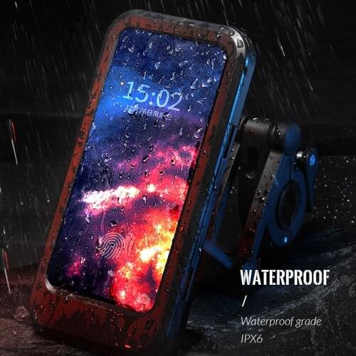 Waterproof Motorcycle Phone Holder Adjustable Support Cellphone Bike Moto Bicycle Mobilephone For Universal Phone