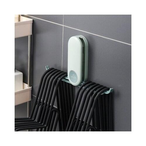 Hanger storage balcony rack free punching multi-function finishing rack home space wall-mounted storage