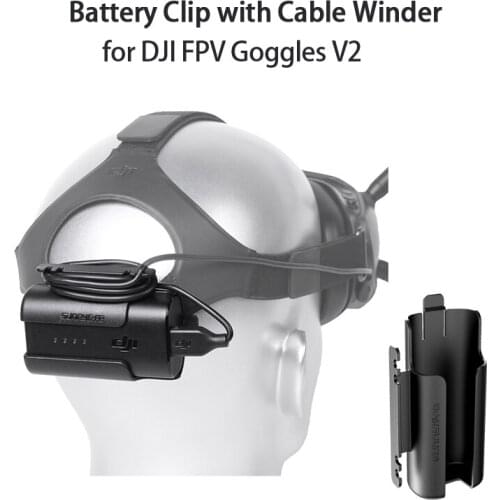 Battery Clip Cable Management Winder Protective Case Headband Back Holder Accessories For DJI FPV Goggles V2