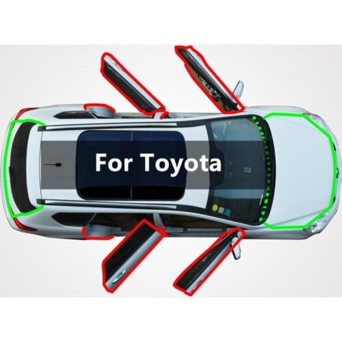 For Toyota SUV highlander RAV4 prado landcozer MPV door retrofit soundproof seal strip