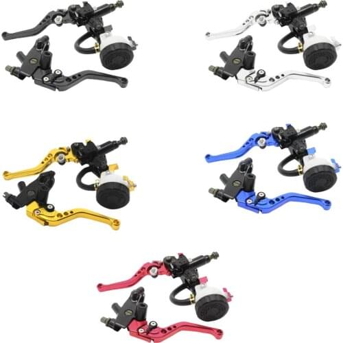 2Pack 7/8'' 22mm Hydraulic Brake Clutch Master Cylinder Lever Kit Set New