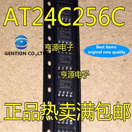 30Pcs AT24C256 AT24C256C-SSHL-T 2ECL SOP-8 in stock 100% new and original