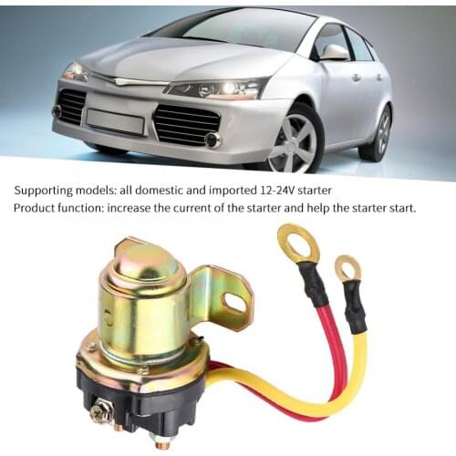 Aluminium Motor Relay Starter Solenoid Relay Fits All Domestic And Imported 12-24V Starter 12-24V 150A